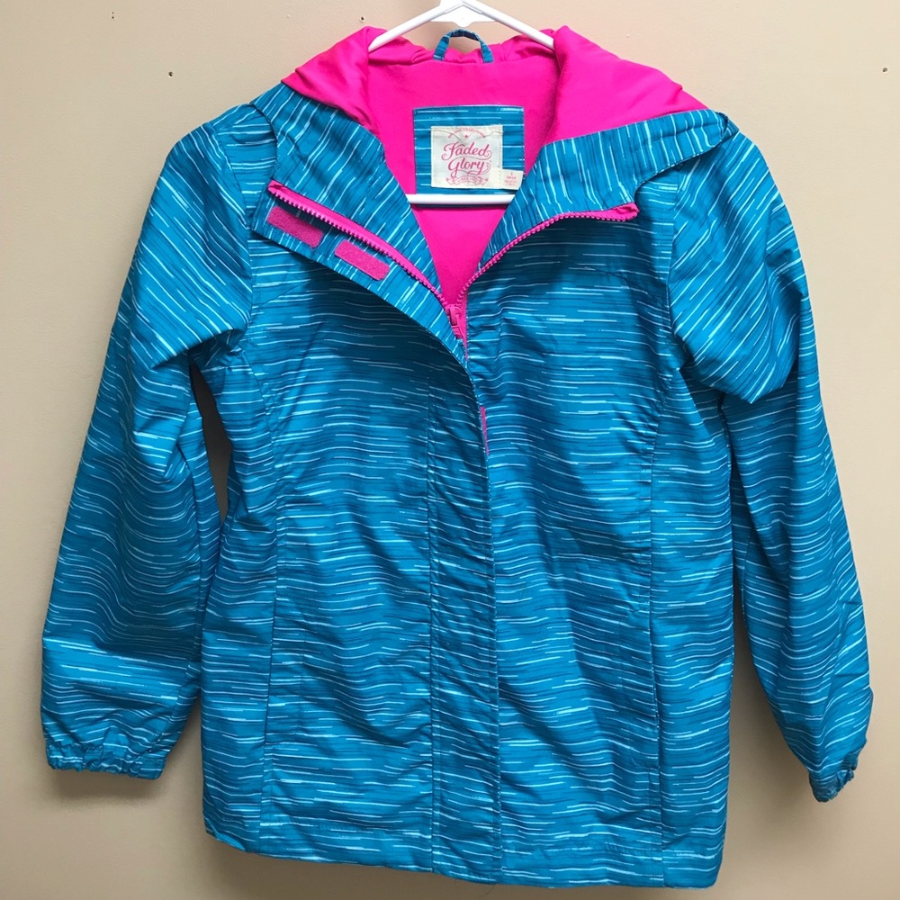 Aqua Gaded Glory Large Size 10-12 rain jacket
